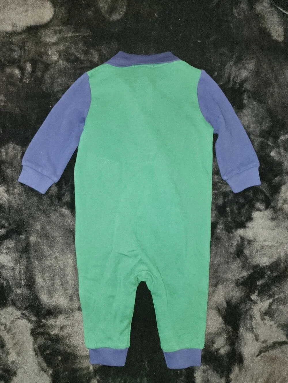 NWT Polo Ralph Lauren Baby Boys Big Pony Colorblock Mesh Polo Coverall